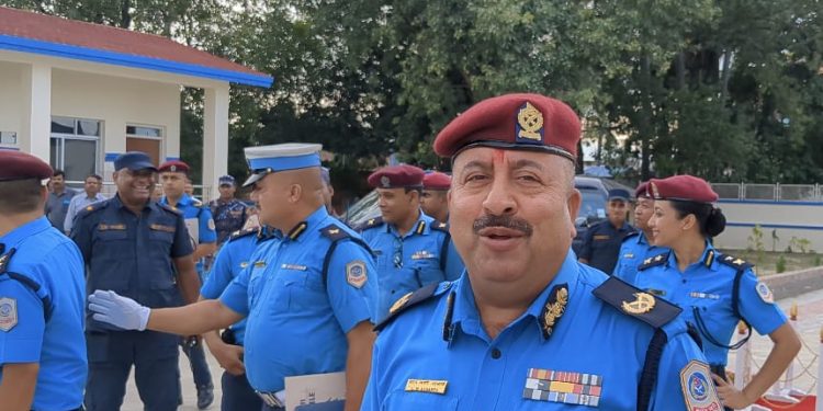 नागरिकको सुरक्षानै पहिलो प्राथमिकामा राखेर काम गर्न डिआइजी आचार्यको निर्देशन
