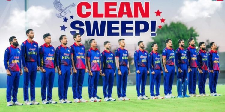 अमेरिकाविरुद्धको टी-२० सिरिजमा नेपालको ‘क्लिन स्वीप’