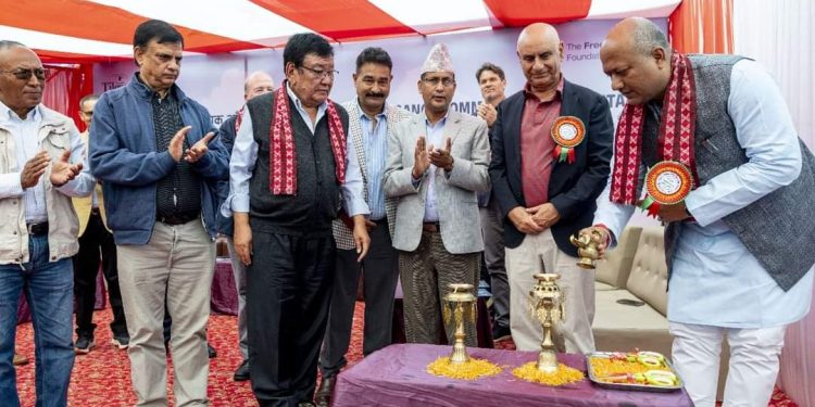 मुख्यमन्त्री सिंहद्वारा निजगढ तिलगंगा सामुदायिक आँखा अस्पताल उद्घाटन