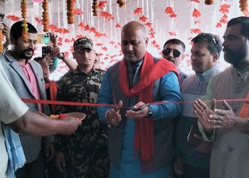 मुख्यमन्त्री सिंहद्वारा लहानमा जनमतको नगर कार्यलय उद्घाटन