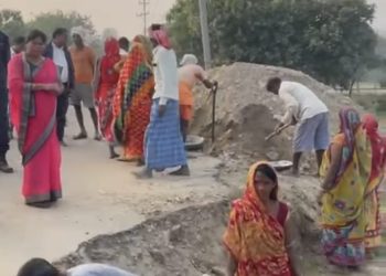 बारा गढीमाई मेलामा लाखौं मानिसको घुँईचो, मौलापुर द्वारा बाटो मर्मत