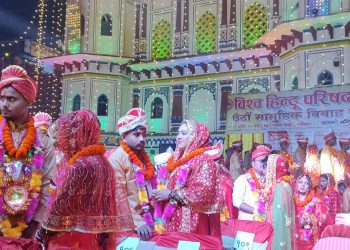 विवाहपञ्चमी महोत्सवको अवसरमा जनकपुरस्थित जानकी मन्दिरमा ३४ जोडीले गरे सामूहिक विवाह
