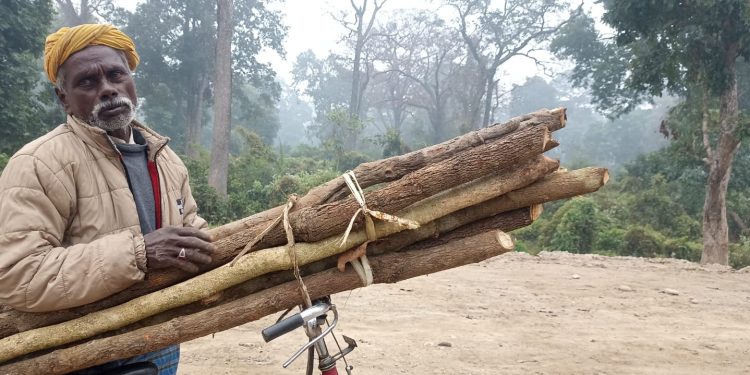 रौतहटमा इ रिक्सावालले यात्रु बाेक्न छाडेर काँचा दाउरा थाले बोक्न