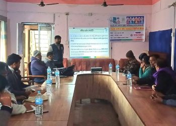 महोत्तरीमा पाठेघर मुखको क्यान्सर विरुद्ध एच पि भि खोप अन्तर्गत लगभग ४५ हजार किशोरीमा एच.पी.भी भाईरस विरुद्धको खोप लगाइने