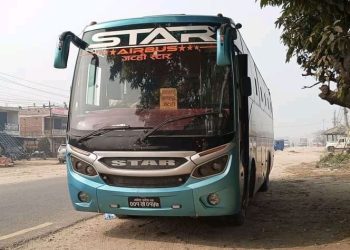 काठमाडौंबाट धनुषाको जटही जाँदै गरेको बसमा एक यात्रुको मृत्यु