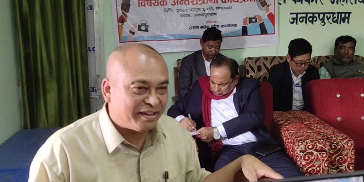 तीन तहकै निर्वाचन एकै पटक हुनुपर्ने : मधेश प्रदेशका गृह सञ्चार तथा कानुनमन्त्री राजकुमार लेखी