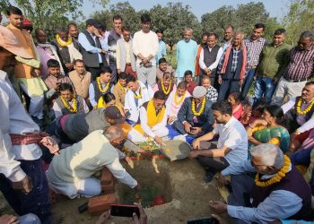रघुवीर महासेठले गरे जनकपुरधाम चक्रपथको शिलन्यास