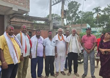 पूर्वमन्त्री अरगरियाद्वारा दुहबीमा नाला निर्माणको शिलान्यास
