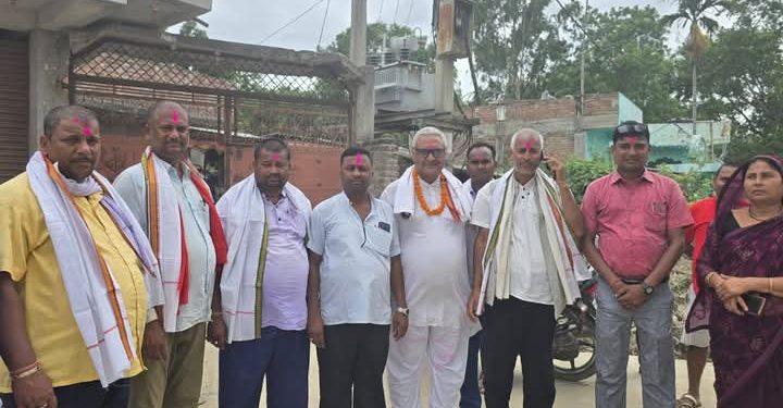 पूर्वमन्त्री अरगरियाद्वारा दुहबीमा नाला निर्माणको शिलान्यास