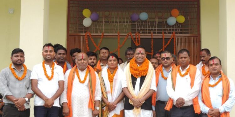 मटिहानी नगरपालिकामा नयाँ विद्यालय भवनको उद्घाटन