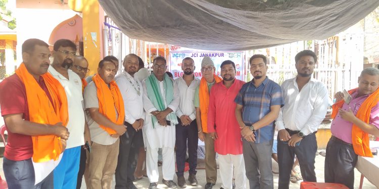 जनकपुर जेसिजको आयोजनामा रक्तदान कार्यक्रम सम्पन्न
