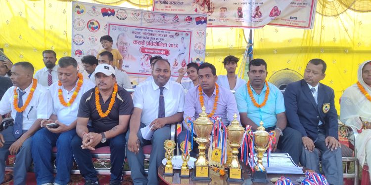 जिल्ला स्तरीय प्रथम वडा कप कराँते प्रतियोगिता सम्पन्न, ज्ञानकुप इङ्लिस स्कुल प्रथम