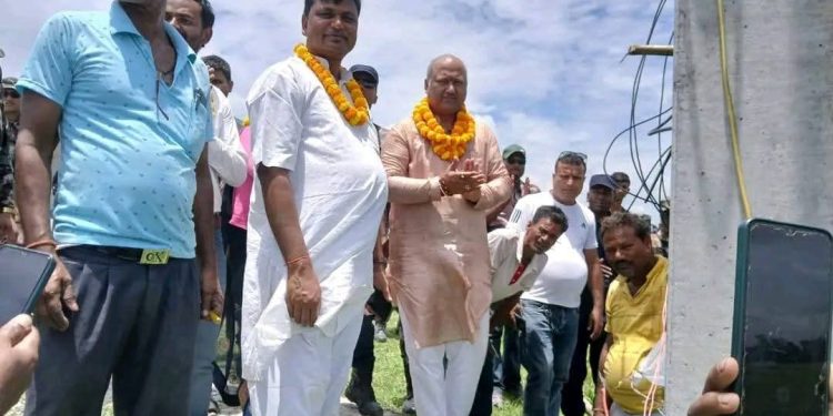 मुख्यमन्त्री सिंहद्वारा सप्तरीमा थ्री फेज कृषी विद्युतिकरणको शुभारम्भ