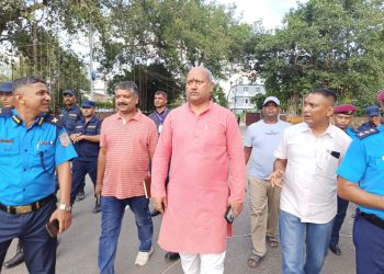 मुख्यमन्त्री सिंहद्वारा मधेश प्रदेश प्रहरी गणको अनुगमन