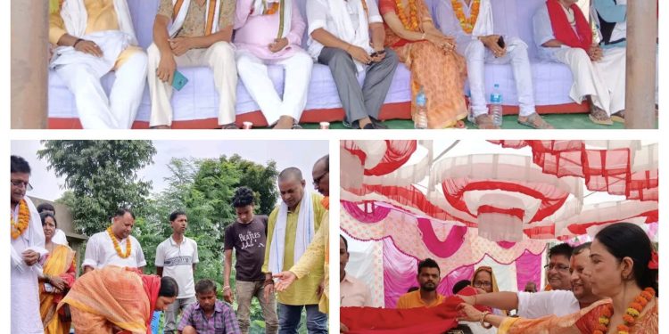 माननीय जुलि महतोद्वारा जनकपुरधामको शहरीकरणका लागि वडाहरू १२, १५ र १६ जोड्ने कालोपत्रे सडकको शिलान्यास