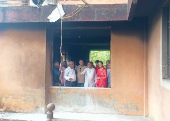 जनकपुरधाममा जेनजी आन्दोलनका क्रममा क्षति पुगेका स्थलको एमाले नेतृ महतोद्वारा निरीक्षण
