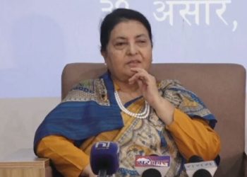 राष्ट्रपतिलाई पहलकदमी लिन पूर्व राष्ट्रपति भण्डारीको सुझाव