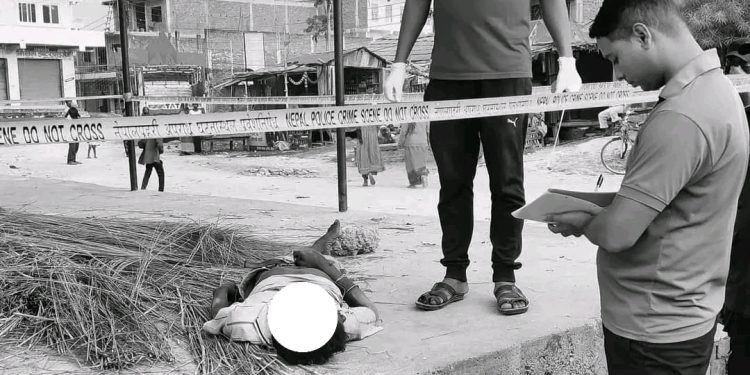 महोत्तरीको गौशाला बजारमा एक व्यक्ति मृत फेला