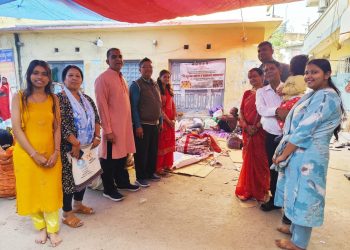 विवाह पञ्चमी अवसरमा ४ हजारभन्दा बढी भक्तजनलाई लियो क्लब अफ जनकपुरधाम क्यापिटलद्वारा निःशुल्क खान वितरण