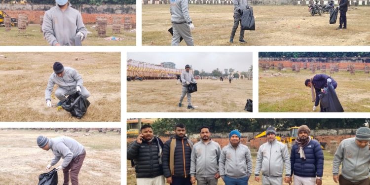 नेपाल जेसिजको ५२औँ राष्ट्रिय महाधिवेशन स्थल तिरहुतिया गाछीको फिल्डलाई जनकपुर जेसिज द्वारा सरसफाई