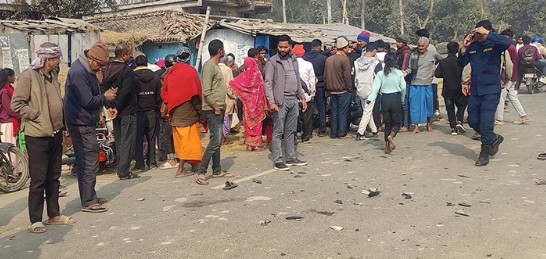 रौतहटमा मोटरसाइकल एकापसमा ठोक्किँदा दुई जनाको मृत्यु