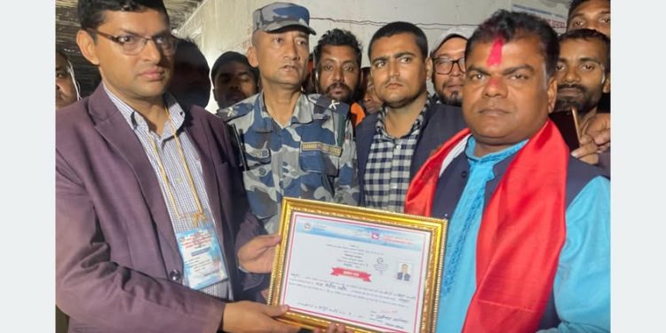 धनुषा ४ बाट राष्ट्रिय स्वतन्त्र पार्टी (रास्वपा) का राज किशोर महतो निर्वाचित