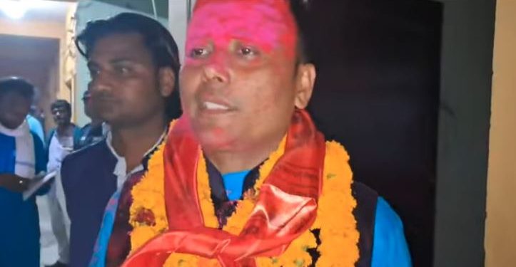 रौतहट ४ बाट राष्ट्रिय स्वतन्त्र पार्टी (रास्वपा) का उम्मेदवार गणेश पौडेल निर्वाचित