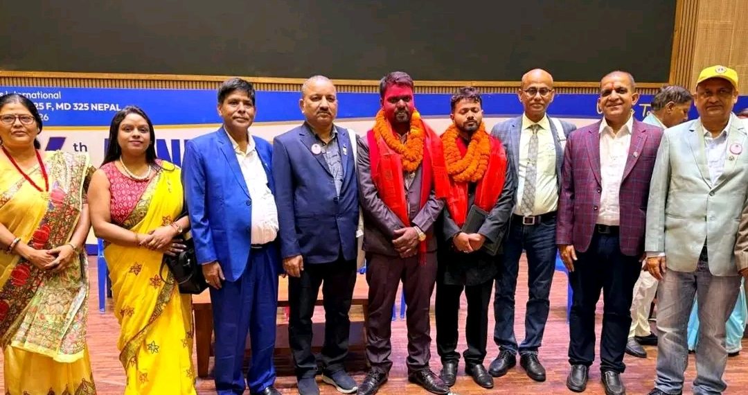 मधेशको भुमीबाट लियो ३२५ एफको डिस्ट्रिक्ट प्रेसिडेन्टमा लियो आकाश साह निर्वाचित