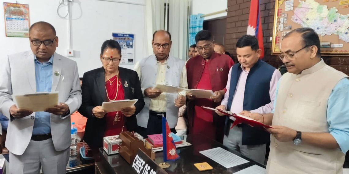 मधेश प्रदेश सरकारको मन्त्रिपरिषद् विस्तार, ५ मन्त्रीले लिए शपथ