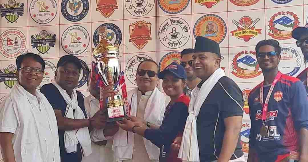 सहिद कप महिला टी–२० क्रिकेट प्रतियोगिताको उपाधि पर्सालाई