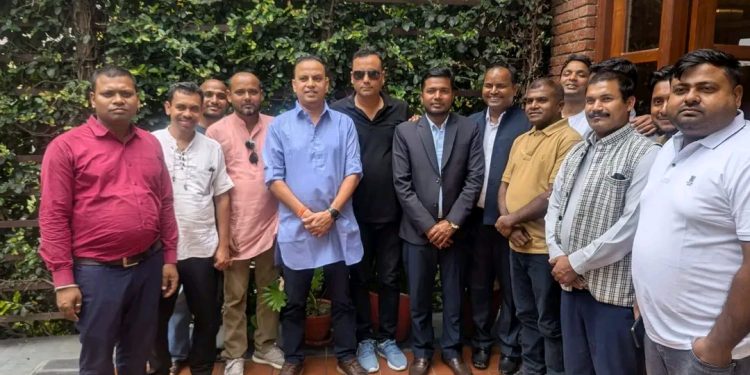 अम्भु प्रसाद साह नेतृत्वको टोलीद्वारा काठमाडौंमा उच्चस्तरीय भेटघाटमा