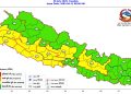 आजको मौसमः देशभरी बादल लागेकाले मध्यम बर्षा हुने