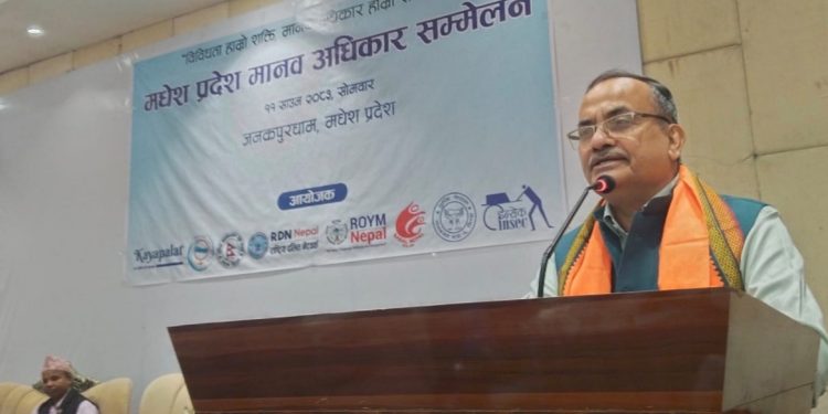 मानव अधिकार संरक्षणमा सबै निकायको साझा दायित्व हुनुपर्छ : प्रदेश प्रमुख कर्ण