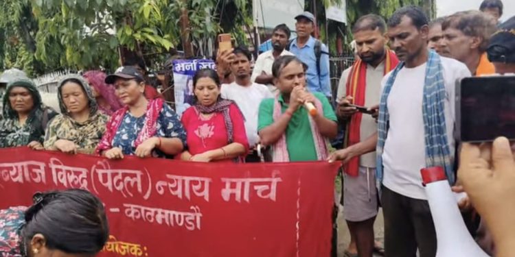 चन्द्रपुरमा मिटरब्याज पीडितको प्रदर्शनः भने ‘न्याय नपाएसम्म आन्दोलन रोकिँदैन’