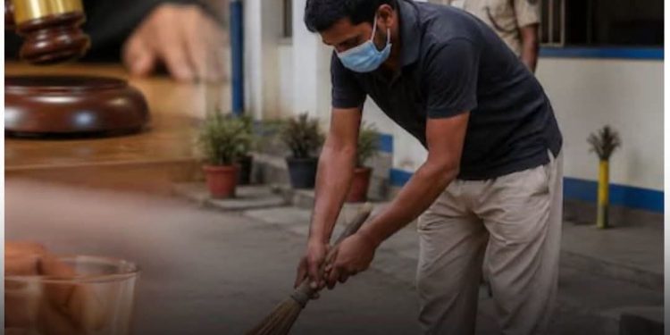 मापसे गरेर सवारी चलाउनेलाई अनौठो सजायः ३० दिन प्रहरी कार्यालयमा झाडु लगाउनु पर्ने