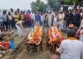 बोलबम यात्रामा ज्यान गुमाएका दम्पतीको एउटै चिहानमा अन्त्येष्टि