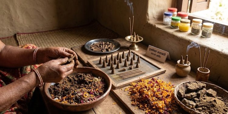 घरमै फूल र गोबरबाट सुगन्धित अगरबत्ती बनाउने यो हो सजिलो तरिका