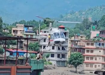 रसुवा बाढीः खोज तथा उद्धारमा १२ हेलिकोप्टर परिचालन