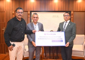 व्यवसायभन्दा माथि मानवता, वर्ल्डलिंकद्वारा बाढीपीडितका लागि १ करोड १ लाख सहयोग