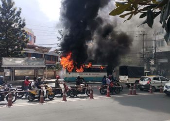 त्रिपुरेश्वर बस आगलागी प्रकरण : गम्भीर घाइते चालक दावा लामाको निधन