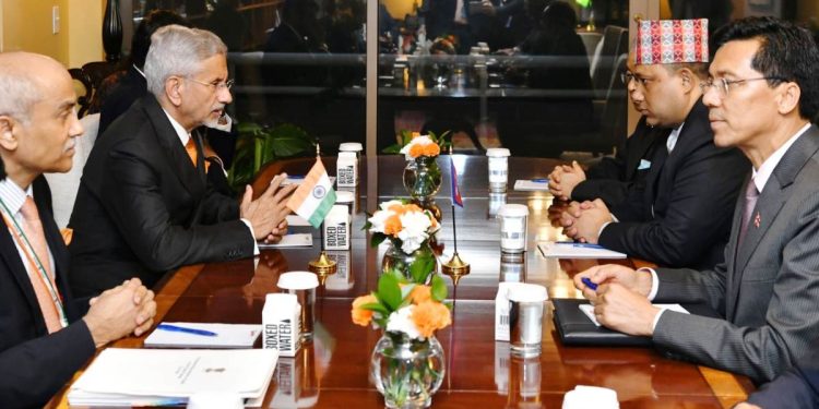 न्युयोर्कमा परराष्ट्रमन्त्री खनाल र भारतीय विदेशमन्त्री जयशंकरबीच भेटवार्ता