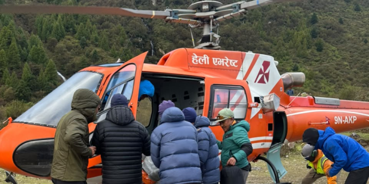 मनास्लु हिमालमा हिउँपहिरोमा परी मृत्यु भएका दुई जनाको शव काठमाडौं ल्याइयो