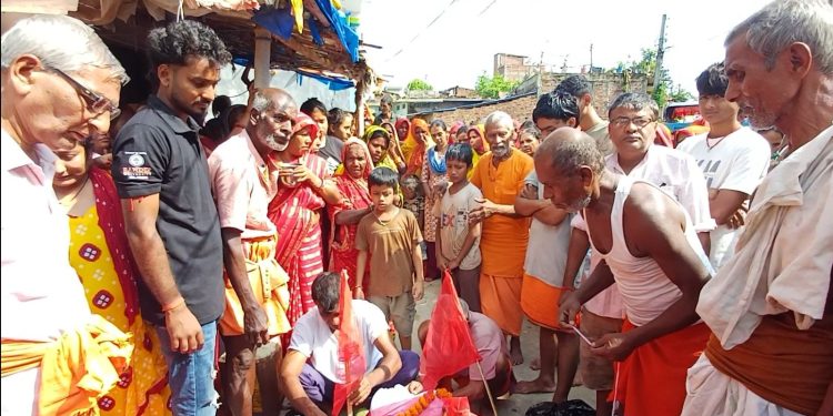रसुवाको बाढीमा बेपत्ता गंगारामको ३२ दिनपछि कुशको शव बनाएर अन्तिम संस्कार