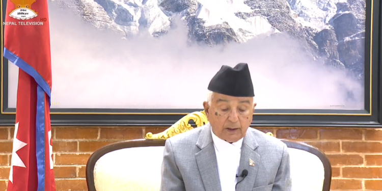 राष्ट्रपति पौडेलले गरे राष्ट्रको नाममा सम्बोधन, भने, `बिपदमा हातोमालो गरौं´