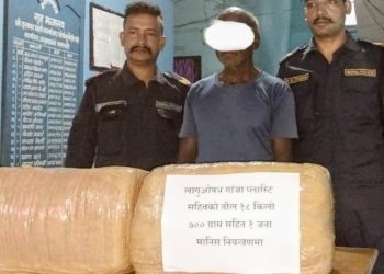 पर्सामा घरमा राखेको १७ किलो गाँजासहित ७० वर्षीय वृद्ध पक्राउ