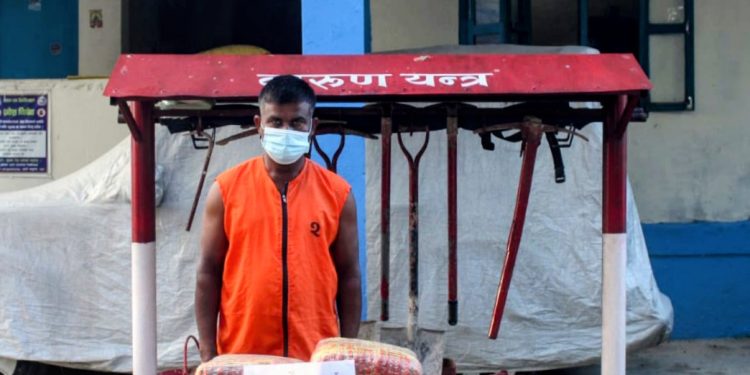 बारामा गस्तीका क्रममा ५५ किलो गाँजा बरामद, यादव पक्राउ