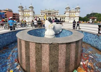 जानकी मन्दिरको फाउन्टेन बिग्रिएर अलपत्र, मर्मतमा छैन चासो