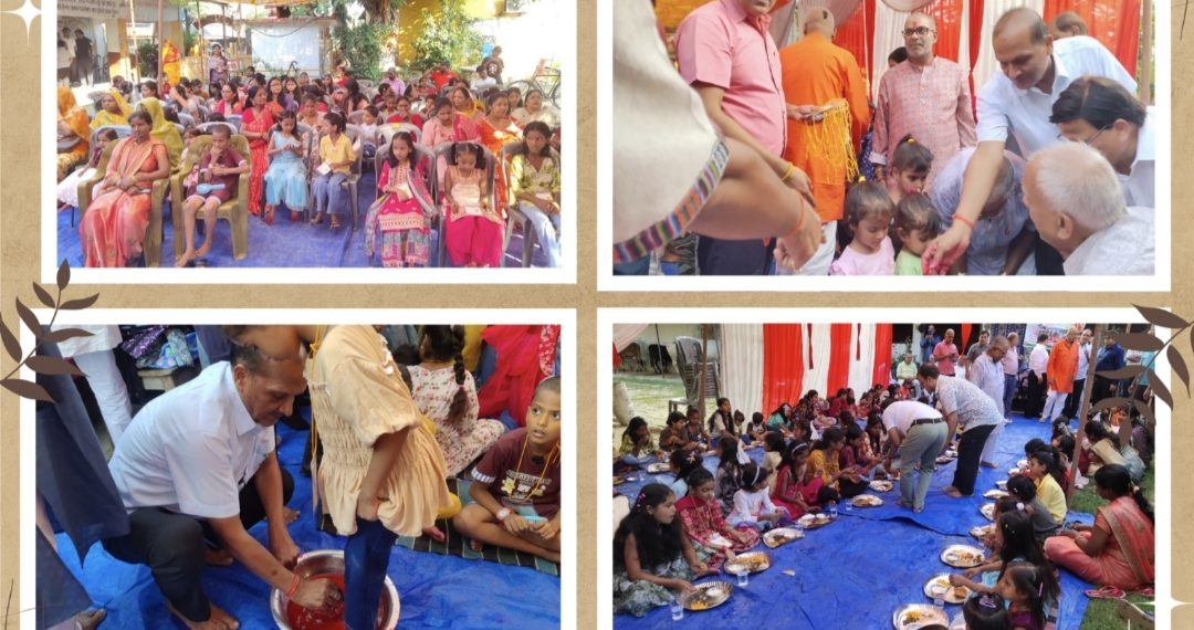जनकपुरधामको सिताराम गौशालाद्वारा कन्या भोजन कार्यक्रम सम्पन्न
